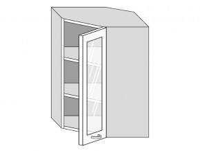 19.60.3у Шкаф настенный (h=913) угловой на 600мм со стекл. дверцей в Магнитогорске - magnitogorsk.magazinmebel.ru | фото