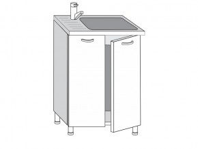 2.60.2мн Шкаф-стол на 600мм под накладную мойку с 2-мя дверцами в Магнитогорске - magnitogorsk.magazinmebel.ru | фото