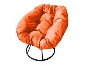 Кресло Пончик без ротанга оранжевая подушка в Магнитогорске - magnitogorsk.magazinmebel.ru | фото