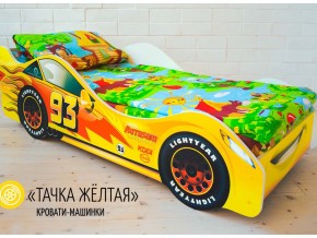 Кровать детская машина Тачка Желтая в Магнитогорске - magnitogorsk.magazinmebel.ru | фото