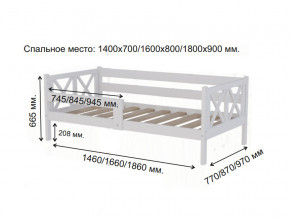 Кровать софа Аист-3 Прованс белый 1600х800 мм в Магнитогорске - magnitogorsk.magazinmebel.ru | фото - изображение 2