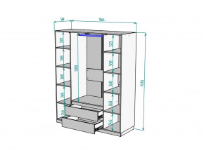 Шкаф Malta light H302 Белый в Магнитогорске - magnitogorsk.magazinmebel.ru | фото - изображение 2