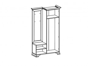 Шкаф с вешалкой S320-PPK/110P правый Кентаки каштан в Магнитогорске - magnitogorsk.magazinmebel.ru | фото - изображение 2