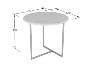 Стол журнальный Альбано белый мрамор в Магнитогорске - magnitogorsk.magazinmebel.ru | фото - изображение 2