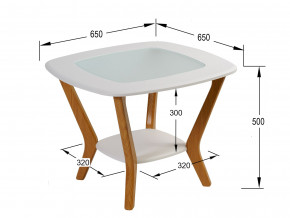 Стол журнальный Мельбурн Белый в Магнитогорске - magnitogorsk.magazinmebel.ru | фото - изображение 2