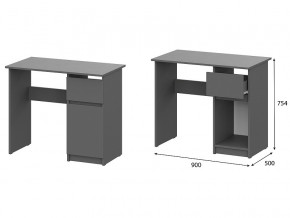 Стол письменный 900 Денвер Графит серый в Магнитогорске - magnitogorsk.magazinmebel.ru | фото